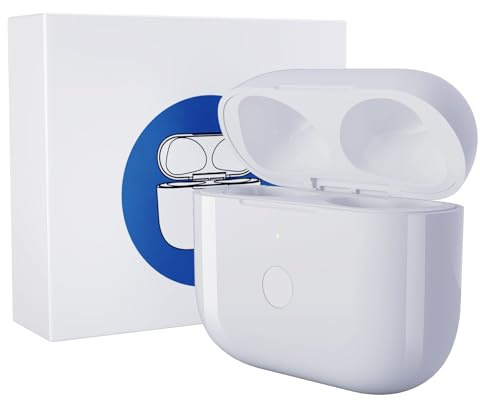 Uluck Kabelloses Ladecase Kompatibel mit AirPods Pro 1 und AirPods Pro 2,Wireless Charging Case Original Ersatz Replacement,Bluetooth Pairing Sync Button
