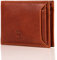 MATADOR Étui pour cartes de crédit en cuir véritable pour homme et femme - Certifié TÜV - Protection RFID et NFC - Porte-cartes - Pochette pour carte grise de véhicule - Avec boîte cadeau, Marron