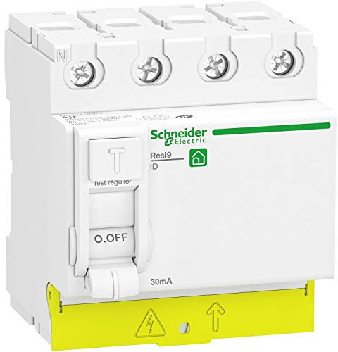 Schneider Electric - Resi9 - Interruptor diferencial - 4P - 40A - 30mA - Tipo A - Pintable - R9PRA440