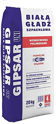 Tirrito Feinspachtel Polymeren verstärkte Gips- Spachtelmasse GIPSAR- UNI 20 Kg (Weiß)