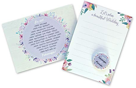 FEENSTAUB Trauzeugin fragen Geschenk Karte mit Button + Block, Hochzeit Trauzeugen, Willst du meine Trauzeugin sein? Trauzeugin Geschenk, Karte Trauzeugin, Überraschung Trauzeugin, Frage Trauzeugin