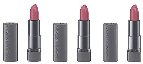 Manhattan All In One Matte Lippenstift, Matter Lipstick für definierte Lippen und ein langanhaltendes satin-mattes Finish, Farbe Mauve Fusion 705, 1 x 4 g