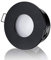 lambado® LED Spots Flach für Badezimmer IP65 in Schwarz - Moderne Deckenstrahler/Einbaustrahler für Außen inkl. 230V 5W Strahler warmweiß dimmbar - Hell & Sparsam