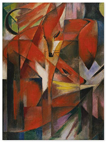 JUNIWORDS Poster, Franz Moritz Wilhelm Marc, Füchse, 30 x 40 cm