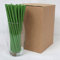 Pailles en Papier Vertes (6mm x 200mm) - Boîte de 500 - Certifiées FSC/Fabriquées à partir de matériaux sûrs pour les aliments/Sans PFAS/Produit biodegradable/Respectueux de l'environnement