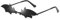 JBINNG Personalisierte Fledermaus-Sonnenbrille für Damen und Herren, trendige, bunte Street Shot Sonnenbrille (Schwarz/Schwarz), schwarz / schwarz