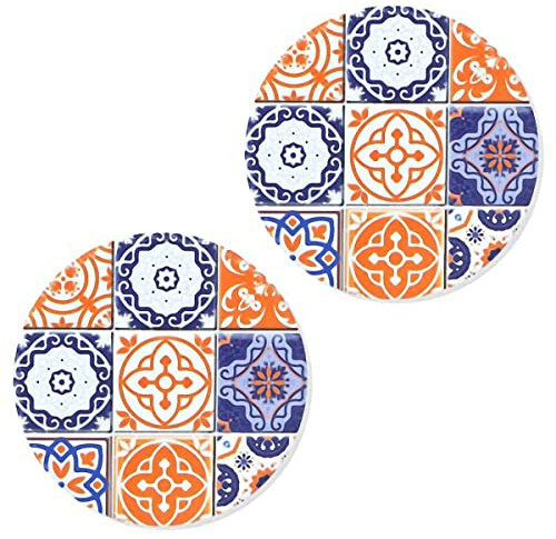 Set de 2 sous-verres Carreaux de ciment