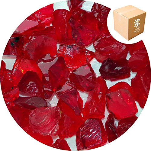 Specialist Aggregates ® - 1.7kg Enviro Glass Gravel - Sunset Red - Decorative Gravel/Stones | Weddings | Events | Memorials | Photography | Home | Garden | Vases | Art | Craft | UK