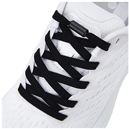 anan520 Elastic Shoe Laces - Elastic No Tie Shoelaces for Adults & Kids Shoes Black