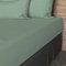 Soleil d'ocre, Drap Housse, Coton 57 Fils, Vert d'eau, 140x190 cm