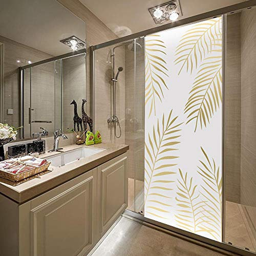 LuSeven autocollants de porte Feuilles d'art simples 40x120cm(15.74 inches * 47.24 inches) Porte murale décoration de la maison mur Art peintures murales décalcomanies salon pépinière Restaurant hôtel