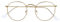 OPULIZE Sol - Blue Light Blocking Glasses Round Metal Retro Improve Sleep Reduce Headache Computer Glasses Gaming Anti-Reflective Gold Mens Womens B94-9