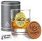 CROWNLY CRYSTAL® Personalised Whiskey Glass Uncle Birthday Gift from Niece – Gold Crystal Glass for Men