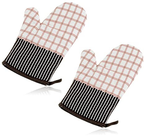 XPEX Paquete de 2 guantes para horno, soportes para ollas de cocina resistentes al calor y guantes para horno, guantes para microondas para hornear, hornear, asar a la parrilla y más