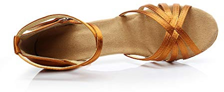Sandalias de mujer con tacón - Elegantes tacones altos abiertos de verano - Zapatos de noche modernos - Correa cruzada para mujer con puntera abierta en la parte delantera para bailar salón de baile -