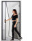 Zanzariera a Tenda Magnetica per Porte - 95x240 cm - Automatica Resistente Tenda Zanzariere Strisce Anti Insetti Traspirante Chiusura per Terrazzo/Scorrevole per Porta,Nero
