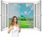 Fly Bug Mosquito Mesh Curtain, 65x85 cm mit eingenähten Gewichten und selbstklebenden Klemmleiste Fliegenvorhang für BalkonFenster SchiebeFenster- Grau H
