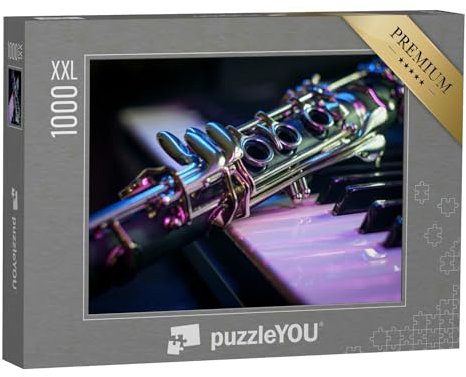 Puzzle 1000 Teile XXL „Klarinette und E-Piano-Keyboard“ – aus der Puzzle-Kollektion Musik, Menschen