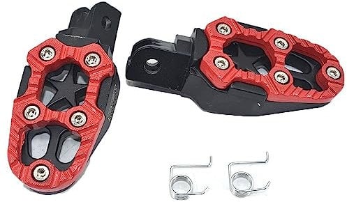 1 Paar Universal 8mm Metall Motorrad Fußrasten Pedale Fußstützen Mit Feder Für Dirt Pit Bike