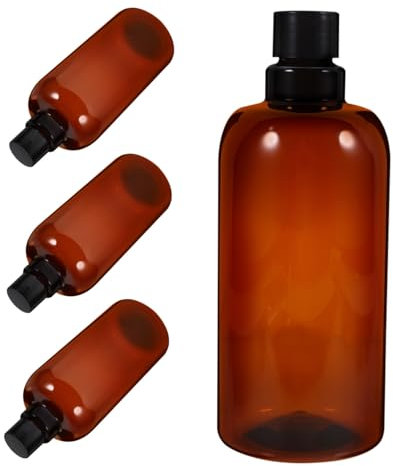 CANIGHT 4pcs Refillable Toiletry Bottles Travel Shampoo and Conditioner Dispenser Bottles Liquid Containers for Easy Pouring and Storage Stylish and Design