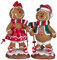Christmas Paradise Lebkuchenfiguren 21cm 2 Stück Weihnachtliche Dekoration Tischdeko