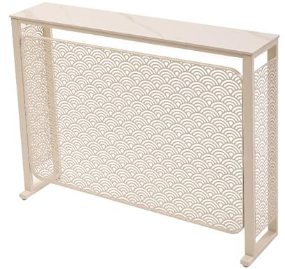Vented Safety Steam Radiator Cover, Protective Heating Cabinet for Home and Office, Radiator Cover Cabinet Shelf, Stronger Load Bearing Capacity, Shielding Storage Design, for Home(White,100*25*90cm/3