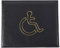 PU Leather Disabled Badge Holder Disabled Badge and Timer Holder Disabled Car Badge Wallet, Badge Wallet Protector Disabled Parking Permit Cover Hologram-Safe (Black)