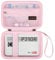 Canboc Carrying Case for Kodak Mini 2 Retro 4PASS Portable Photo Printer/Kodak Mini Shot 2 Retro 4PASS 2-in-1 Instant Digital Camera, Mesh Bag fits Photo Paper and Cable, Pink