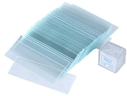 DINHEAROM Cover Glass Made of Optical Glass and Well Processed Features Blank Microscope Slides with Great View for Optical Microscope Accessories Suitable for Observed Objects
