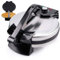OZTYSGXM Portable Pizza Oven Pancake Maker, 1800W Non-Stick Electric Pizza Maker Machine with LED Indicator, Double-Sided Heating, Easy Cleaning for Restaurant Home Party