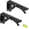 2 Piezas Estante Plegable Pesado, Bisagras Mesa Plegable Inoxidable, 200mm Soporte Estantería Plegable con Spirit Level, Ahorrar Espacio,Escuadras Abatibles para Escritorio Triangular, Banco y Mesa