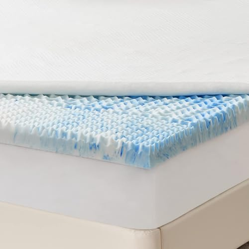 RUIKASI Memory Foam Mattress Topper King Size - Egg Crate Orthopedic Matress Topper Kingsize Bed OEKO-TEX, Soft 7cm King Size Mattress Toppers for Back Pain, 150x200cm 5ft