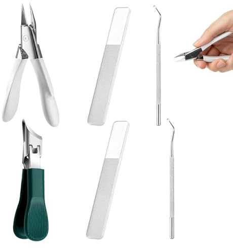 Coupe-ongles Biseauté à bec d'aigle,Eagle Beak Beveled Nail Clippers,Multifonctions,Grande Ouverture,biseautés à bec d'aigle pour Ongles épais et Incarnés,Coupe Ongle Professionnel(Vert)