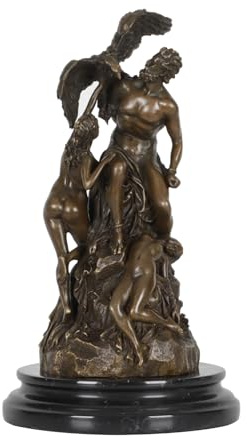 Antike Bronze-Statue Prometheus, griechische Mythologie, Kunstskulptur, einzigartiges Heimdekor, Geschenk für Mythologie-Enthusiasten und Kunstsammler, perfekt zum Ausstellen