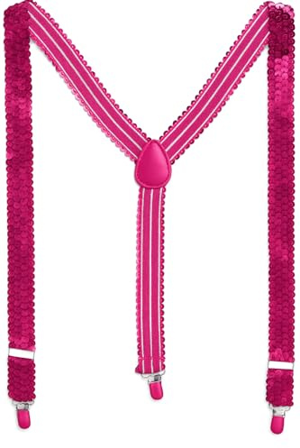 TrendandStylez Pailletten Hosenträger für Herren & Damen – Verstellbare Glitzer Hosenträger für Karneval, 20er Jahre & Mottoparty, das funkelnde Accessoire für dein Kostüm in vielen Farben