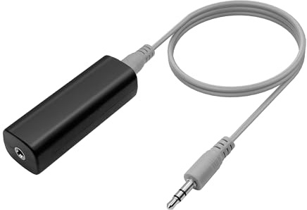 Giantdeer Entstörfilter, 3,5mm Ground Loop Isolator, Audio Filter mit 3,5mm Audiokabel mit 30cm Langem Audiokabel, Passiver Audioadapter für Autoradios und Lautsprecher