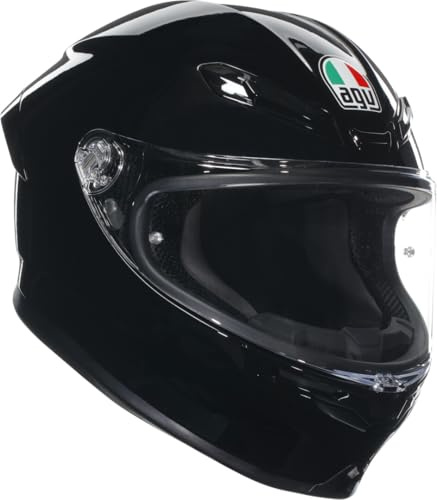 Motorradhelm AGV K6 S Solid Gloss Black