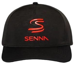 Ayrton Senna Cappello a visiera curva con incisione F1
