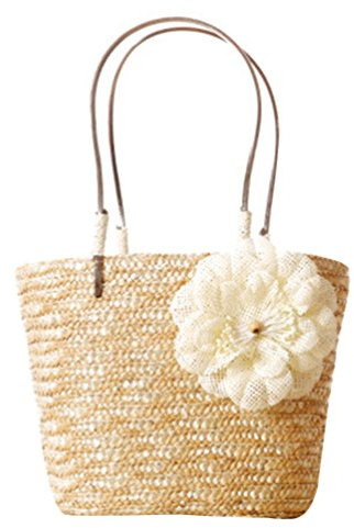 YOUJIA Femme Sac À Main Fourre-Tout En Paille Plage Petit Sac Panier Sac À Plage