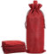 Weinflaschen Verpackung, 10 Stück Jutesack Weinbeutel Weintüten Geschenktaschen für Flaschen Rot für Weihnachten, Hochzeit, Geburtstag, Urlaubsparty