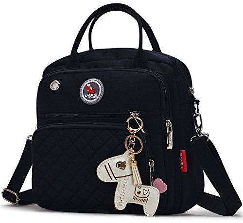 LCY Kleine leichte Baby-Wickeltasche, Rucksack, Tragetasche, Kuriertasche, Schwarz , Einheitsgröße