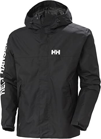 Helly Hansen Homme Veste Imperméable Ervik, S, Noir