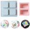 BuxiuGK Soap Mold Silicone Soap Mold Rettangolare e Quadrato Soap Mold 2 in 1 Fai da te Fatto a Mano per Artigianato Fatto in Casa