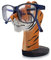 VIPbuy Lustige Brillenhalter Holz Handgeschnitzt Brillenständer Tierform Sonnenbrillenhalter und Brillenablage Gläser Aufbewahrung Geschenk für Kinder Schreibtisch Heimbüro Deko (Tiger)