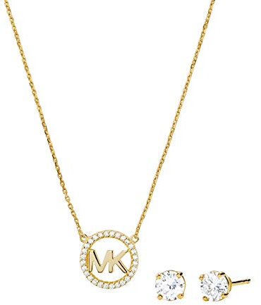 Michael Kors MKC1260AN710 Damen Collier Set Collier&Ohrstecker Silber 925 45 cm
