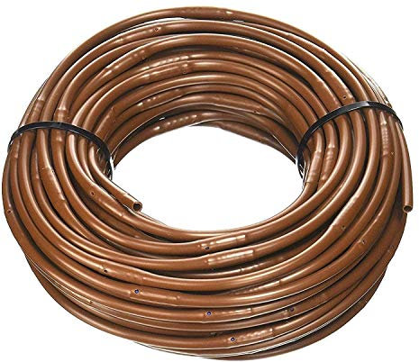 One Stop Outdoor Prodotto negli Stati Uniti - 1/4 di pollice x Irrigazione/Idroponica Dripline con spaziatura emettitore 15,2 cm (marrone) (500 'Foot Roll)