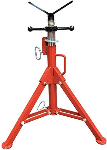 D&B V-Head Adjustable Folding Pipe Stand, TPS3, 1-12”