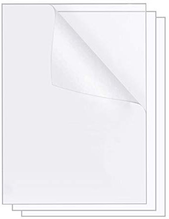 Lifenergric Clear Acrylic Sheet A5, 2mm Plexiglass Plastic Sheet for Picture Frame, Acrylic Perspex Sheet for Display Projects, Painting, DIY Art Craft Kits for Adults, 3Pack