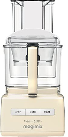Magimix 5200XL Premium Food Processor | 3.7L BPA-Free Bowl | Quiet & Powerful Motor | Multifunctional 8 in 1 Solution | Cream | 18716