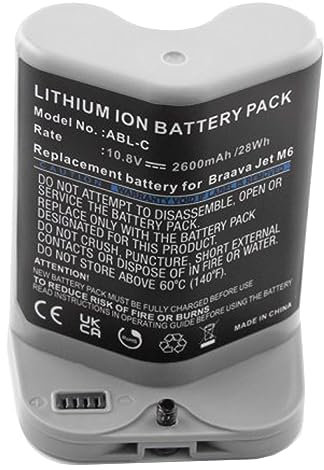 Akku kompatibel mit iRobot Braava Jet M6, Li-ion, 10,8V, 2600mAh, 28,1Wh